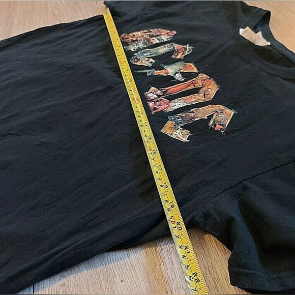 ACDC AC/DC T-Shirt In Rock We Trust Gildan Album Cover Collage Size Large - Picture 3 of 10